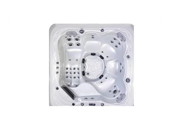 Spa PHT-610 6 places, vue de dessus, coque acrylique et habillage du catalogue Alu Business