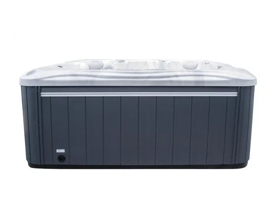 Spa XY-870 7 places, vue de face, coque acrylique et habillage du catalogue Alu Business